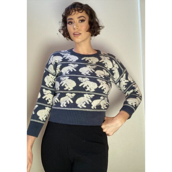 Zignature Sweaters - Vintage Koala Sweater 100% Australia Wool Heavyweight Shrunken Cropped ~ Sz S